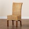 Baxton Studio Shamara Modern Bohemian Natural Rattan and Mahogany Wood Dining Chair 217-12733-ZORO - alternate 5